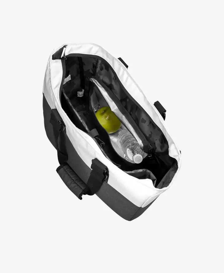 WOMENS TOTE BAG CREAM/FOREST GREEN/BLACK. UAE Tennis Shop