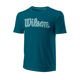MEN'S SCRIPT ECO COTTON TENNIS SLIMFIT TEE - BLUE CORAL