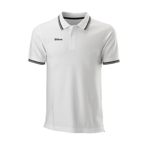 MEN'S TEAM II COTTON TENNIS POLO - WHITE