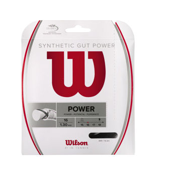 SYNTHETIC GUT POWER 16 TENNIS STRING - SET