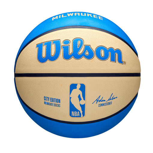 Shop Wilson 2024 NBA Team City Edition Basketball Milwaukee Bucks