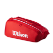 Wilson Super Tour Red 9 Pack Tennis Bag