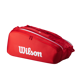 Wilson Super Tour Red 9 Pack Tennis Bag