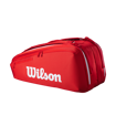Wilson Super Tour Red 9 Pack Tennis Bag